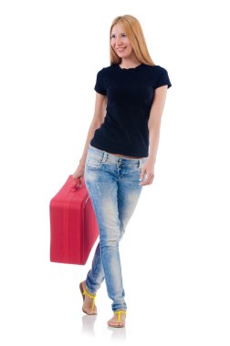 kadın tatil için hazırlanıyor