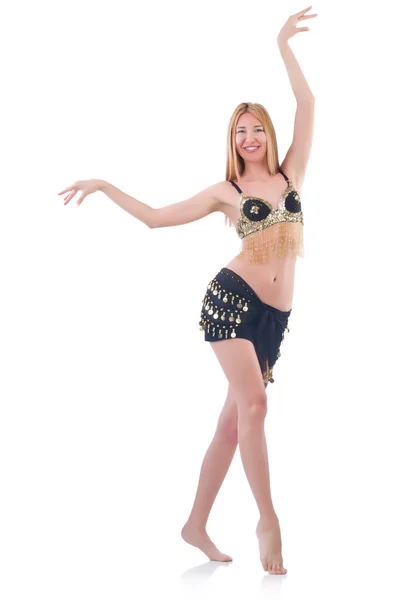 Girl dancing belly dance — Stock Photo, Image