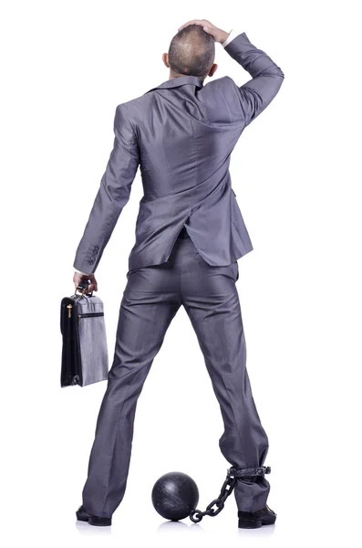 Businessman handcuffed — Stock Photo, Image