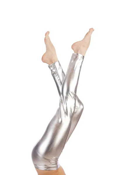 De benen van de vrouw met kousen — Stockfoto
