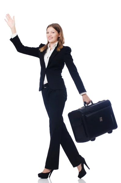 Mulher de negócios viajando — Fotografia de Stock