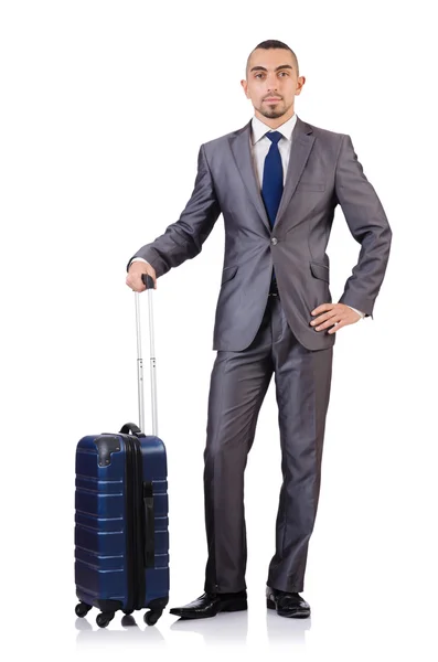 Homme d'affaires avec bagages — Photo