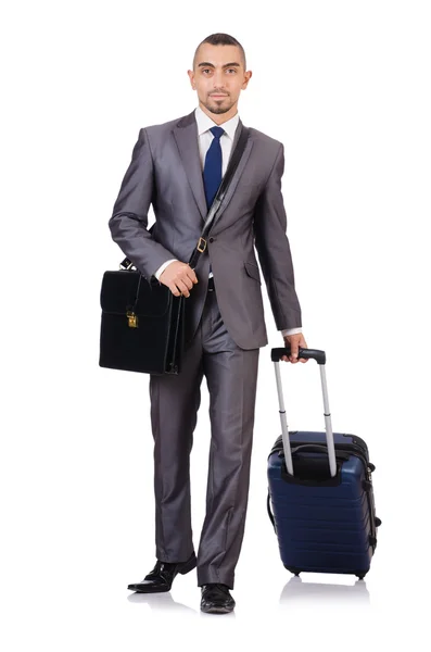 Homme d'affaires avec bagages — Photo