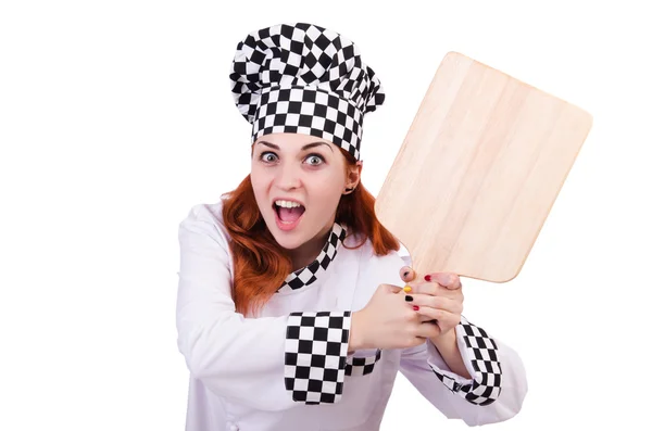 Mulher cozinheiro — Fotografia de Stock