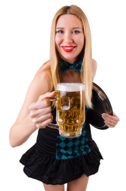 bira ile genç garson