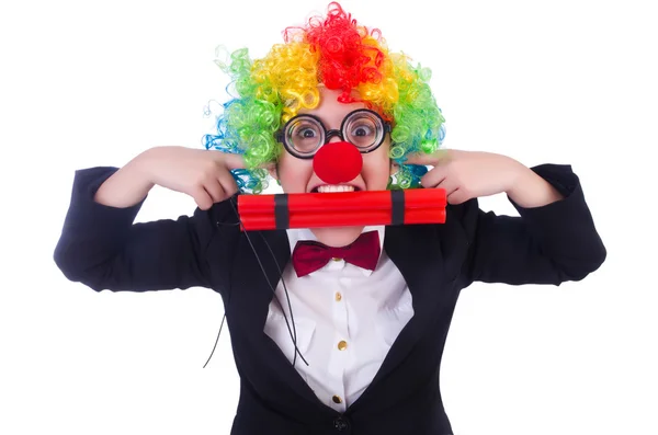 Affärsman clown — Stockfoto