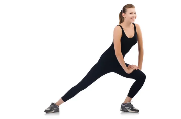 Young woman doing exercises — Stock Photo, Image