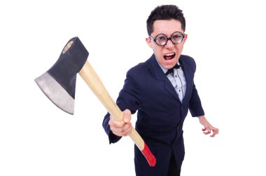 balta ile komik iş adamı