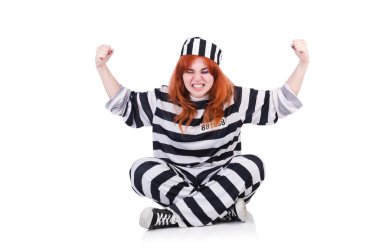 çizgili üniformalı mahkum