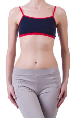 Diyet konseptinde kadın vücudu