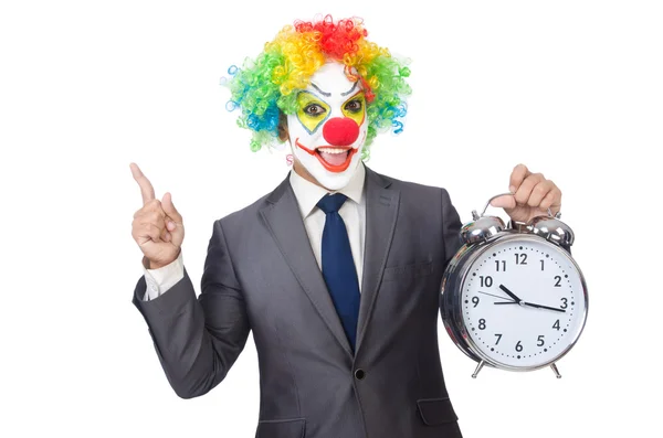 Zakenman clown — Stockfoto