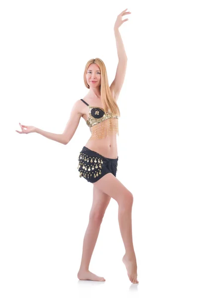 Girl dancing belly dance — Stock Photo, Image