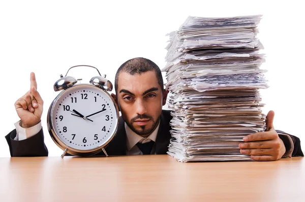 Man not meeting his deadlines — Stock Photo, Image