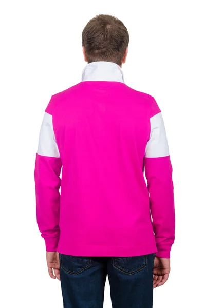 Manliga rosa tröja — Stockfoto