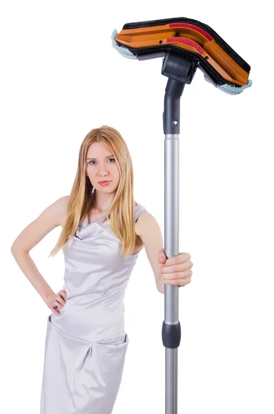 Woman doing housekeeping stuff at home — Stock Photo, Image