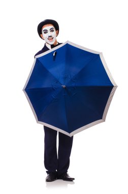 şemsiye ile komik adam