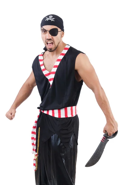 Człowiek w stroju pirata w koncepcji halloween — Zdjęcie stockowe