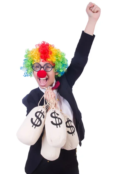Businesswoman clown — Stock Photo, Image