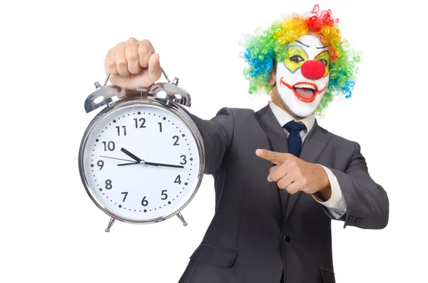 Zakenman clown — Stockfoto