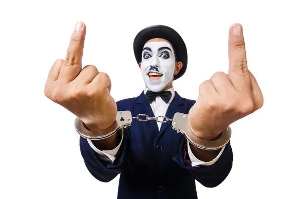 Man with handcuffs Royalty Free Stock Photos