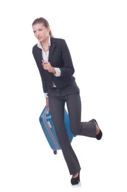 seyahat eden iş kadını