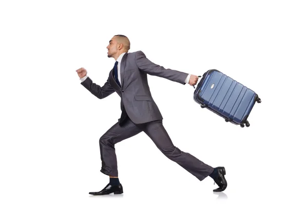 Hombre de negocios con equipaje — Foto de Stock