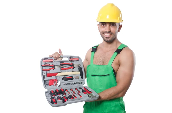 Hombre con kit de herramientas — Foto de Stock