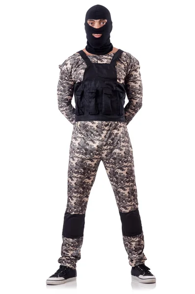 Soldier in camouflage — Stock Photo, Image