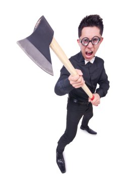 balta ile komik adam