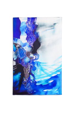 Beyaz arka plan üzerinde izole eşarp