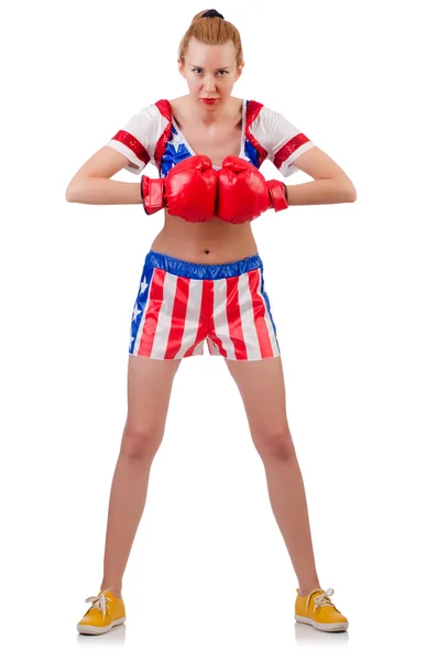 Woman boxer — Stock Photo, Image