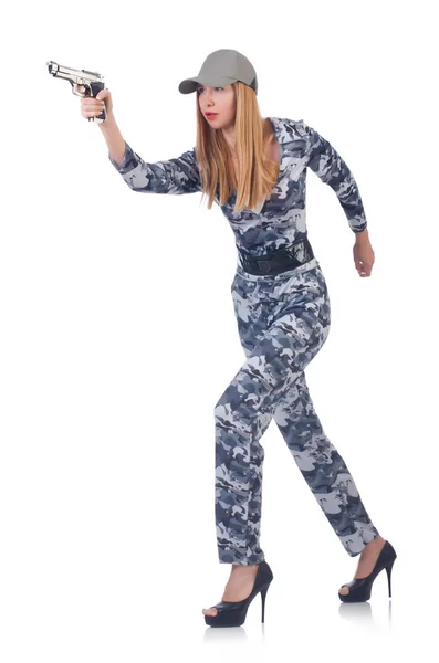 Woman soldier — Stock Photo, Image