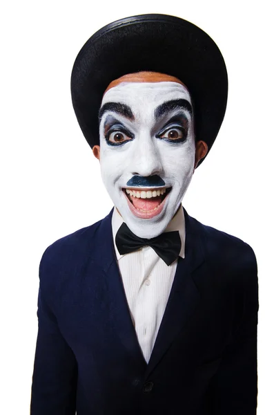 Funny man with face paint — Stock Photo, Image