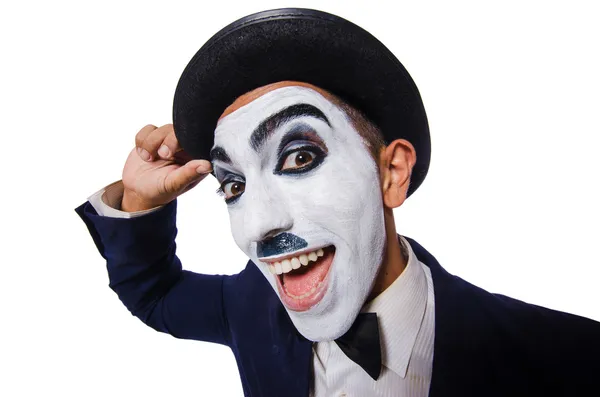 Funny man with face paint — Stock Photo, Image