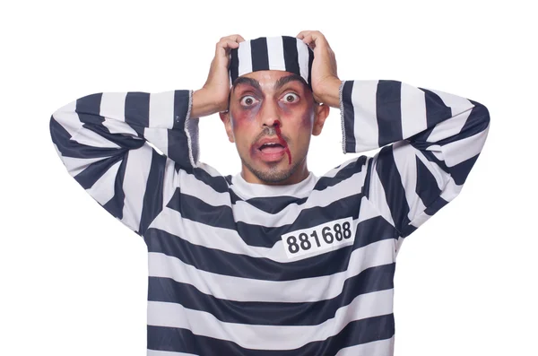 Prisoner with bad bruises — Stock Photo, Image