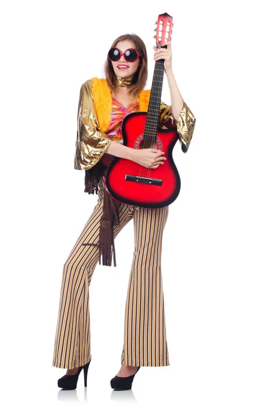 背の高いギター ・ プレーヤー — ストック写真