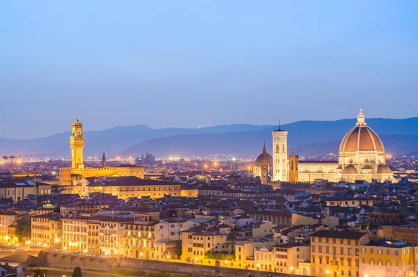 Florens stadsbilden i skymning timmar — Stockfoto