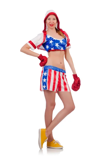 Woman boxer — Stock Photo, Image