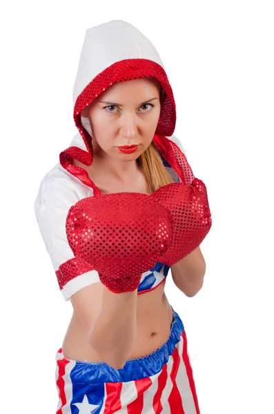 Woman boxer — Stock Photo, Image