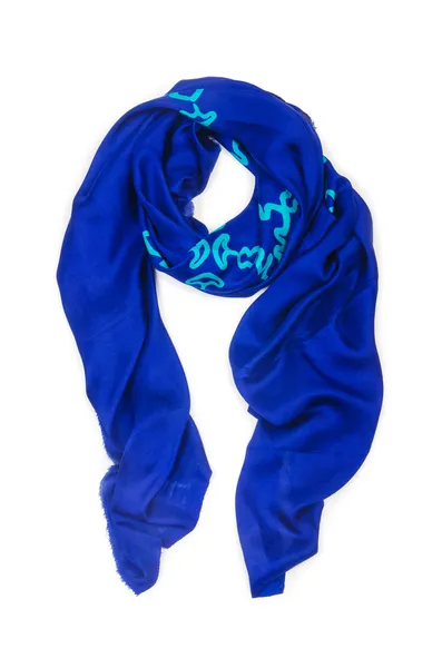 Warm blue scarf — Stock Photo, Image