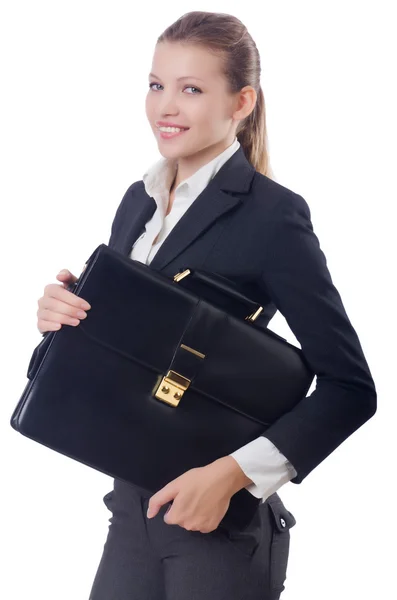 Businesswoman isolated on the white — Stock Photo, Image