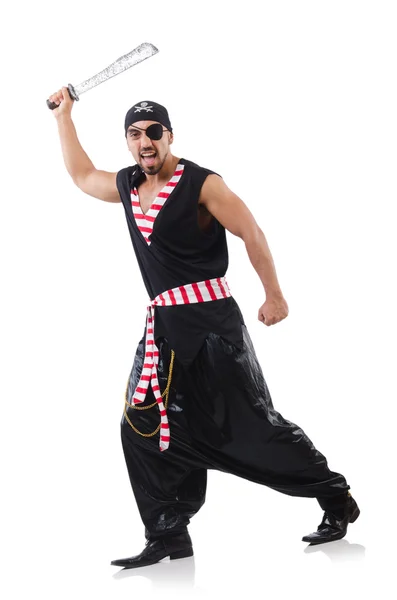 Uomo in costume da pirata nel concetto di Halloween — Foto Stock