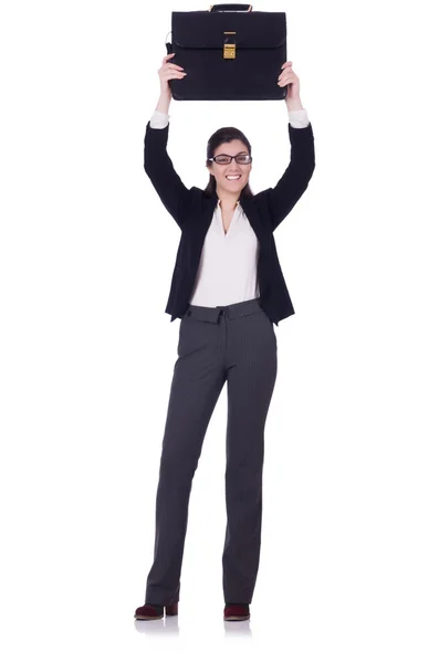 Businesswoman isolated on the white — Stock Photo, Image