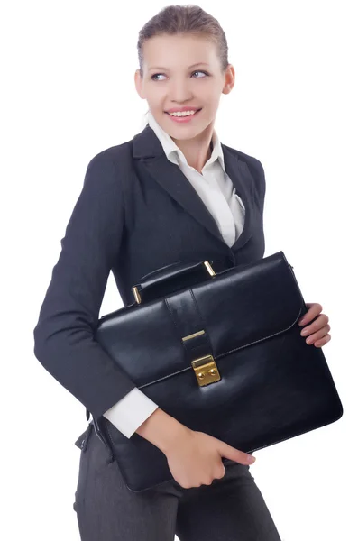 Businesswoman isolated on the white — Stock Photo, Image