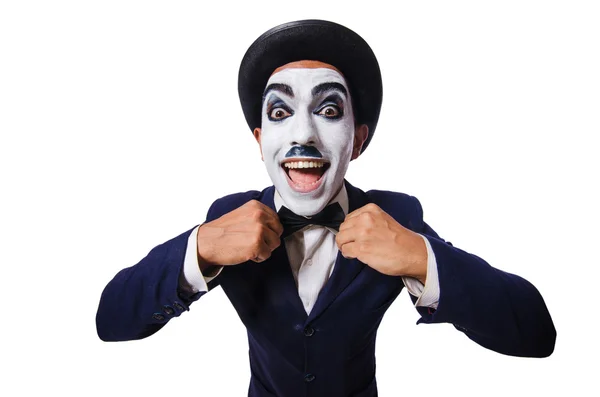 Funny man with face paint — Stock Photo, Image