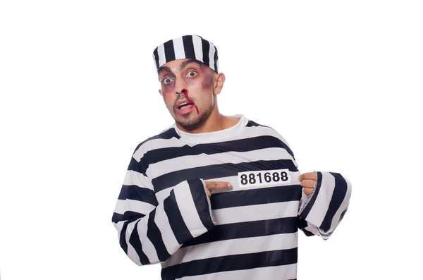 Więzień z złe siniaki — Zdjęcie stockowe