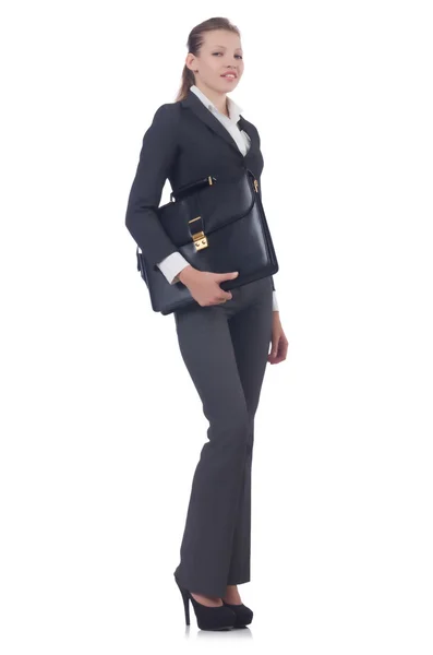 Businesswoman isolated on the white — Stock Photo, Image