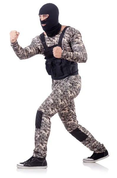 Soldier in camouflage — Stock Photo, Image