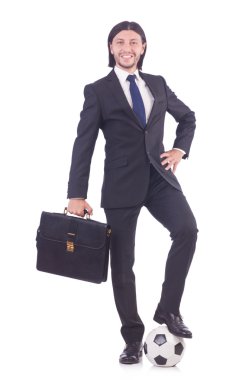 Futbolcu beyaz tenli adam.