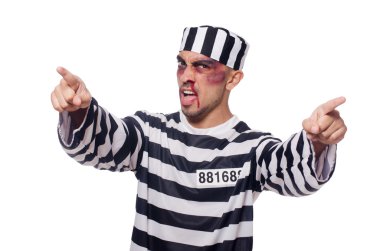 beyaz üzerine kötü yaralar mahkumla